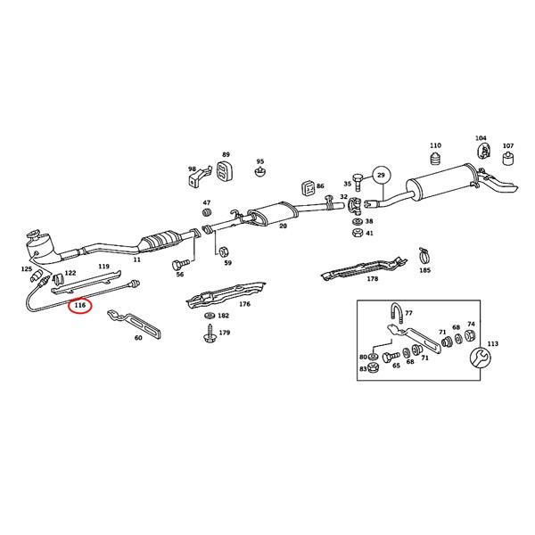 純正OEM BOSCH製 ベンツ W126 セダン 280SE 380SEL 500SEL O2センサー