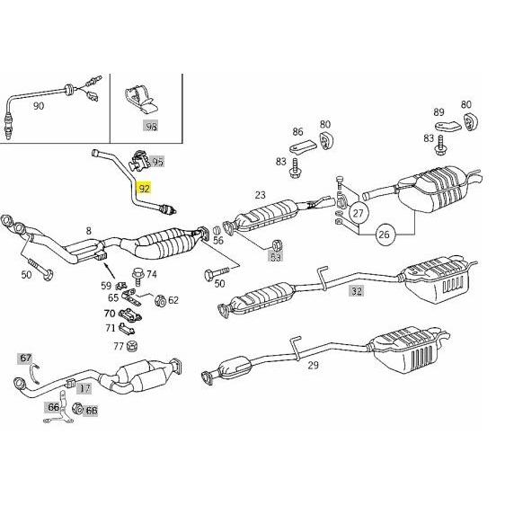 BOSCH（ボッシュ） ベンツ W202 C220 O2センサー/ラムダセンサー