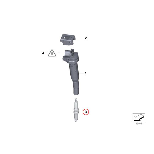 純正OEM BOSCH製 BMW E90 E91 323i 325i 325xi 330i 330xi ダブルプラチナ スパークプラグ6本 N52 12122158253 12120032138 12120035915｜protechauto｜02