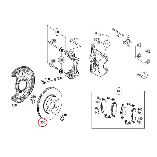 Brembo製 ベンツ Aクラス W176　A45AMG フロント ブレーキディスク/ブレーキローター 左右セット 1764210212｜protechauto｜02