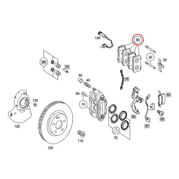 brembo（ブレンボ） Brembo製 ベンツ W221 S350 S400 S500 S550 S600