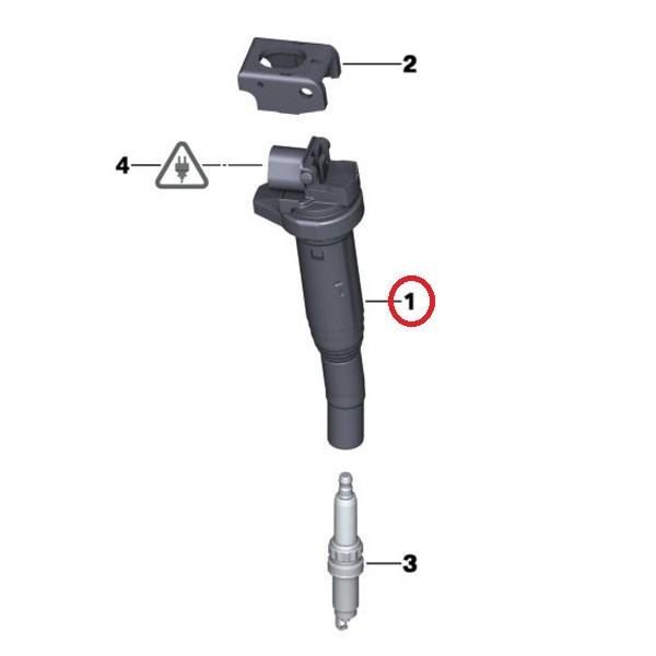 純正OEM DELPHI製 BMW 4シリーズ F32 F33 F82 イグニッションコイル 6本セット 12138616153 12137594596 420i 428i M4 M4GTS｜protechauto｜02