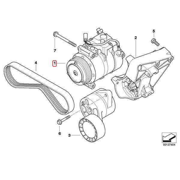 デンソー（DENSO） 純正OEM DENSO製 BMW E60 セダン 525i 530i AC