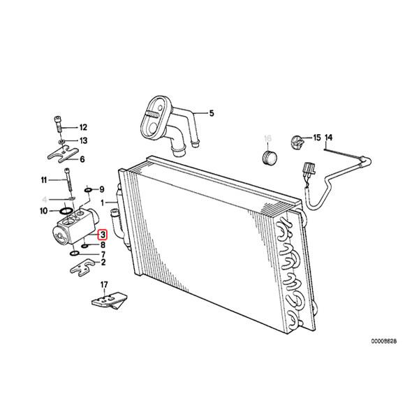 BMW E32 E38 E34 E36 E31 Z3/E36 エアコンエキスパンションバルブ 64118362851 64118390612｜protechauto｜02