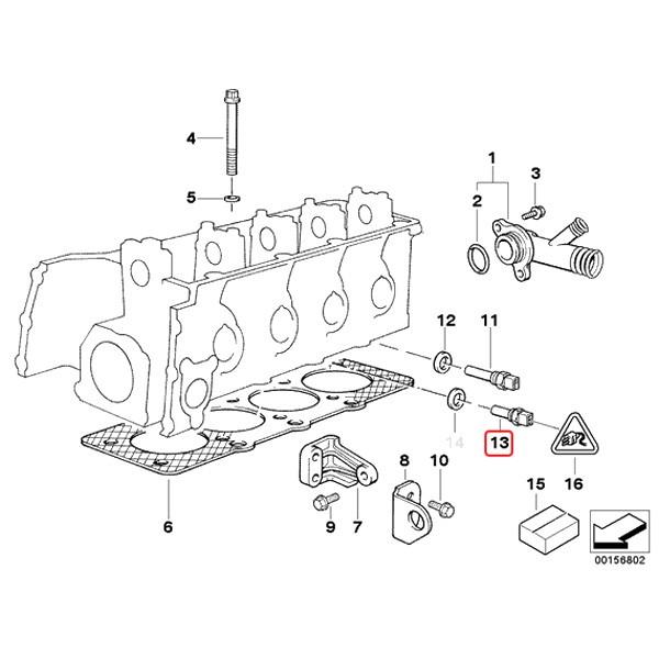 全国送料200円 FACET BMW X5/E53 Z3/E36 3.0i 4.4i 4.6is 4.8is 1.9 2.2i 2.8 Mクーペ Mロードスター 水温センサー エンジン側 13621703993｜protechauto｜02