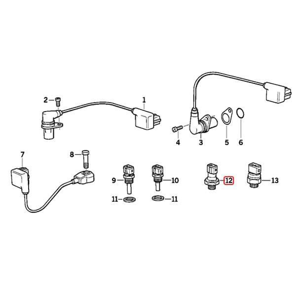 FAE製 BMW E24 E63 E64 E31 オイルプレッシャーセンサー/圧力センサー 12611730160 12611710509 12617568480 635CSi 630i 645Ci 650i 840Ci｜protechauto｜03