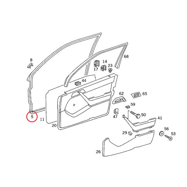 Mベンツー124.E220-リサイクル部品-ドアフロント販売