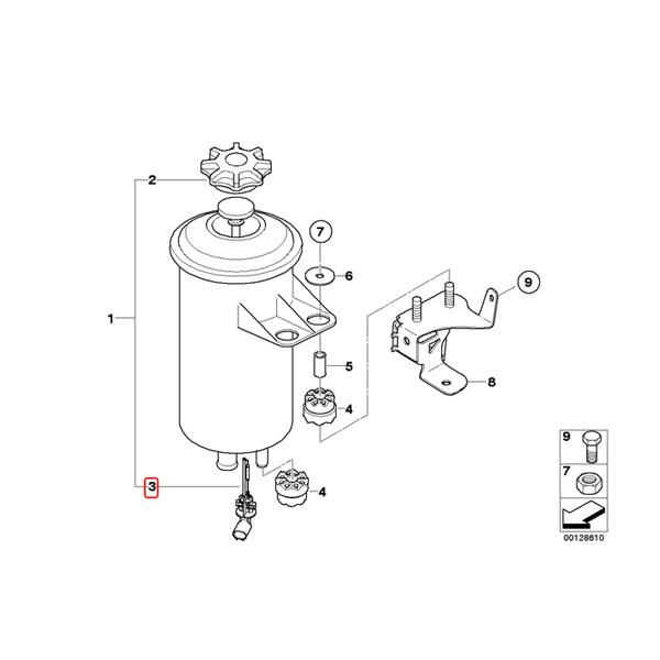 febi製 BMW E65 E66 F01 F04 F02 735i 740i 745i 750i 745Li 750Li 760Li 740Li クーラントレベルセンサー 17137553919｜protechauto｜04