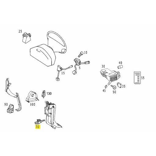 純正 ベンツ Mクラス W163 ブレーキランプスイッチ ML320 ML270CDI