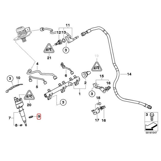 純正 BMW Xシリーズ X5/E70 X6/E71 インジェクター 連結解除エレメント 13537564751 X5M xDrive50i xDrive35i X6M｜protechauto｜03