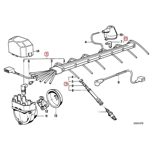 BMW Karlyn製 E32 E34 730i 735i 735iL 525i 535i プラグコード