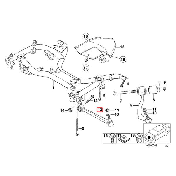 純正OEM LEMFORDER製 BMW E39 540i フロント ロアアーム/コントロールアーム 左側 31122339999 31121141961の画像