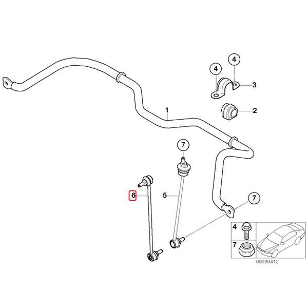 純正OEM LEMFORDER製 BMW MINI R50 R53 R52 ミニ フロント スタビライザーリンクロッド 左右セット 31356778831 One 1.6i Cooper CooperS｜protechauto｜02