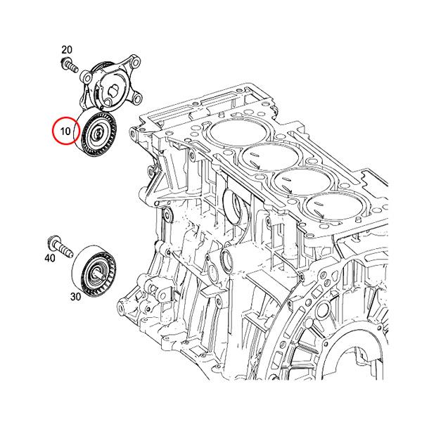 Litens製 ベンツ X156 GLA220 ベルトテンショナー 2702000070 2702000170 2702000370 2702002100 2602003900｜protechauto｜02