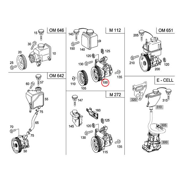 MEYLE製 ベンツ Vクラス W639 V350 パワステポンプ/パワーステアリングポンプ 0044664501_1
