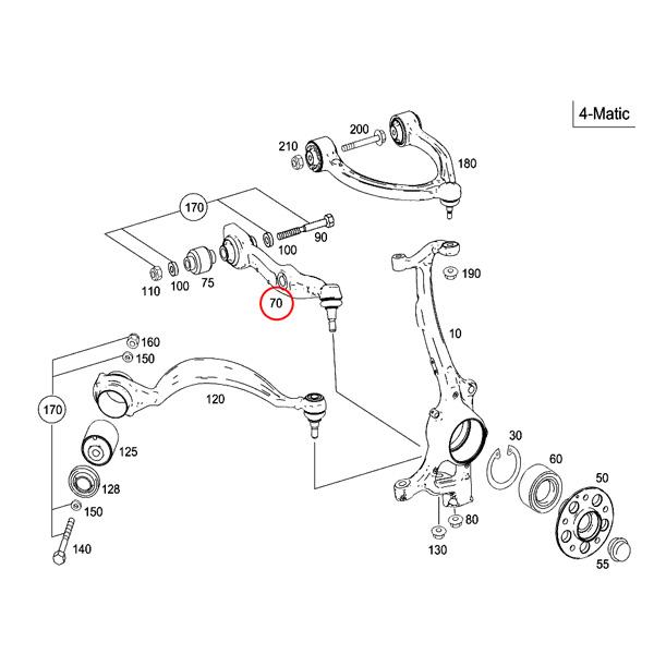 MEYLE製 ベンツ Sクラス W221 S550_4MATIC フロント ロアアーム
