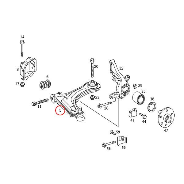 MEYLE製 ベンツ W638 V280 フロント ロアアーム/コントロールアーム 右側 6383300110 6383300610｜protechauto｜02