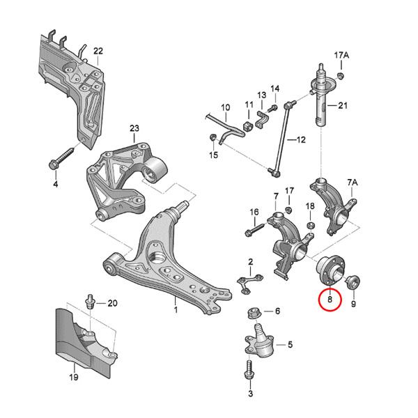 フォルクスワーゲン（Volkswagen） MEYLE製 VW POLO VI ポロ AW/BZ