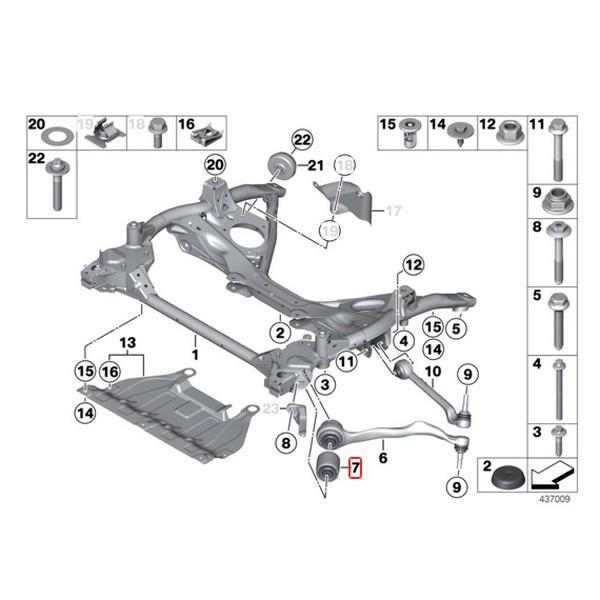 MEYLE BMW F30 F31 F34 320d 320i 328i 330e 330i 335i 340i ActiveHybrid3 フロント ラジアスアームブッシュ 片側 HD(強化版) 31126855743｜protechauto｜02