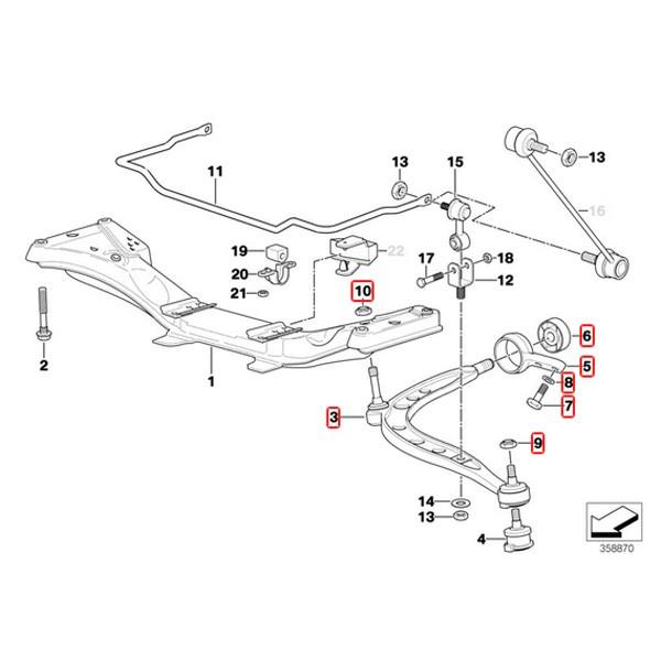 MEYLE製 BMW E36 323i 325i 328i 318ti フロント ロアアーム 左右 ブッシュ圧入済み HD(強化版) 31126758513 31126758514 31121139790｜protechauto｜02