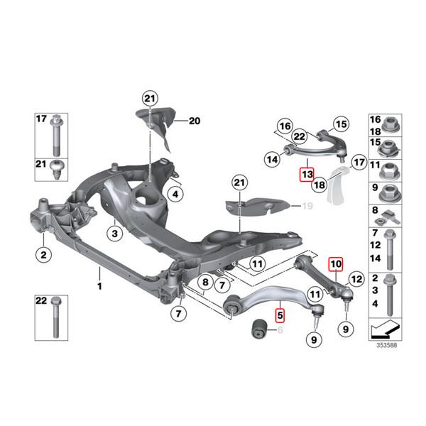 BMW マイレ製 BMW F10 F11 523d 523i 528i 535i 550i フロント 足回り