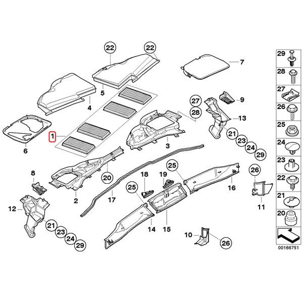 micronAir製 BMW 3シリーズ E90 E92 エアコンフィルター/ACフィルター 4枚セット 64319159606 M3｜protechauto｜02