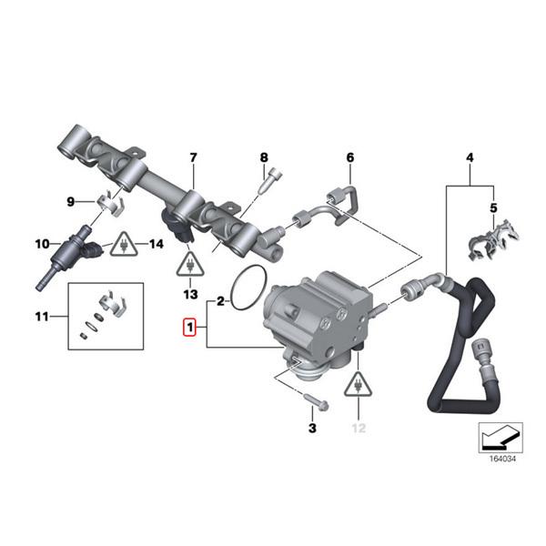 OEM品 BMW MINI ミニ R56 R55 R57 R58 R59 ジョンクーパーワークス JCW ハイプレッシャーポンプ/高圧燃料ポンプ 13517588879｜protechauto｜02