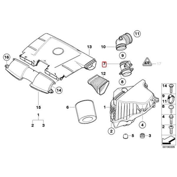 BMW Pierburg製 BMW E81 E87 E88 E82 E90 E91 E92 E93 エアマス 