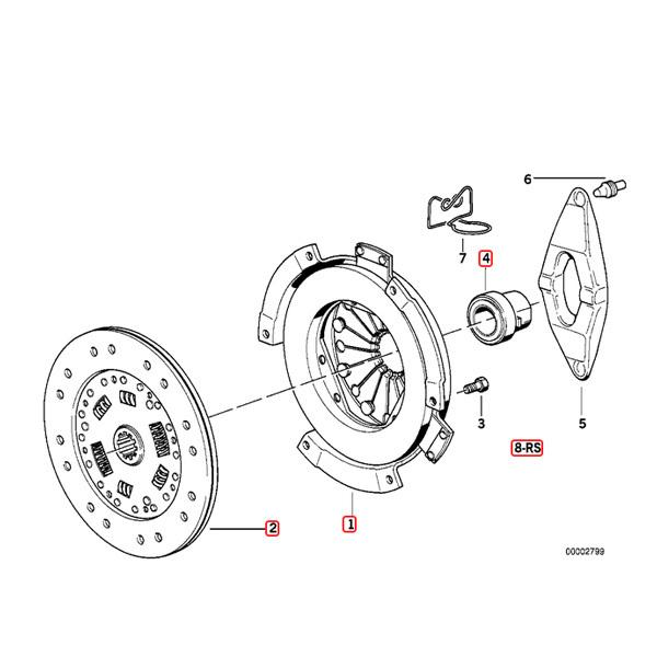 BMW 純正OEM SACHS製 E36 Z3/E36 クラッチキット 21212228289