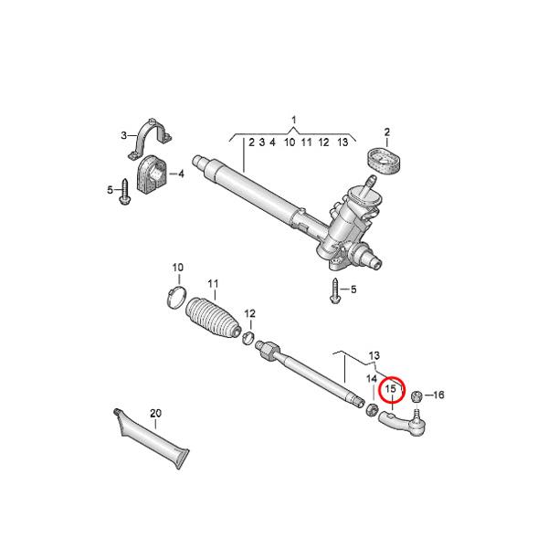 MEYLE製 AUDI A1 8X H22〜27年式 ステアリングタイロッドエンド 左右セット HD(強化版) 6R0423811A 6R0423812A | Audi | 01