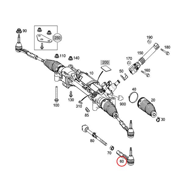純正OEM LEMFORDER製 ベンツ W222 C217 S560 S63AMG 4MATIC タイロッドエンド 左右セット 2223300103 2223300203 | Mercedes-Benz | 01