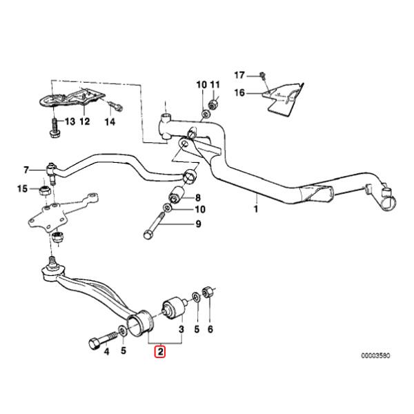 BMW E24 635CSi フロント ロアアーム/コントロールアーム 左右セット 31121139587 31121139991 31121139588 31121139992 | BMW | 01