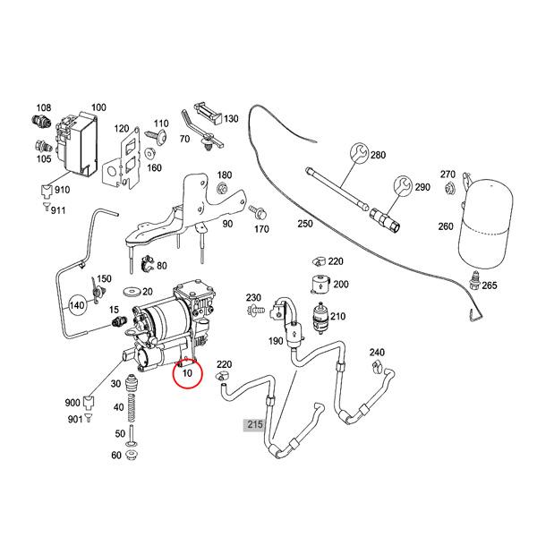 ベンツ W221 S500 S550 S600 S63AMG エアサスコンプレッサー リレー付き 2213201704 2213200704 2213200304 0025422319 0009828523 | Mercedes-Benz | 01