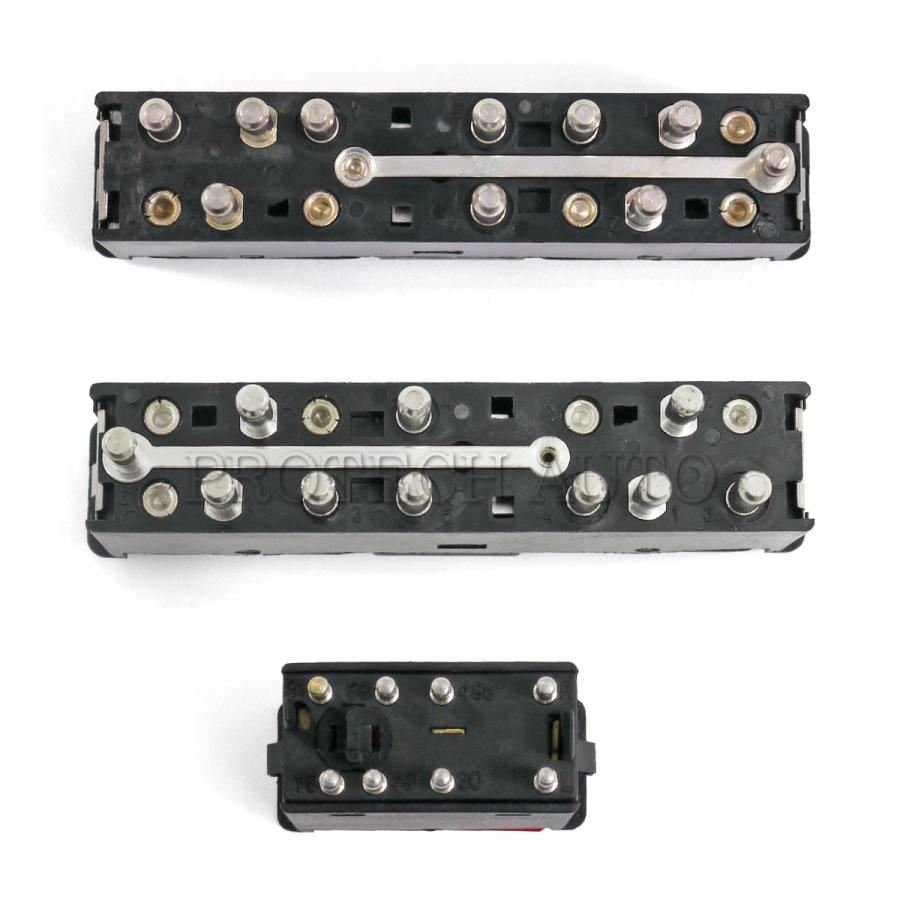 ベンツ W123 250 250T 280C 280CE 280E 280TE 300D 300TD パワーウインドウ＆ハザードスイッチ 0008208210 0008208110 0008209010 | Mercedes-Benz | 02