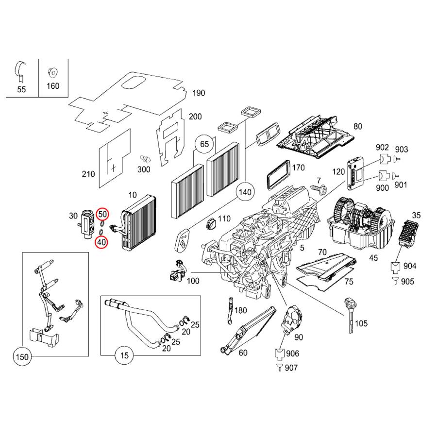 [優良品]ベンツ Cクラス W204 W203 C180 C200 C230 C240 C250 C280 C300 C320 C32AMG C350 C55 C63 エキスパンションバルブ 2308300184 |  | 01