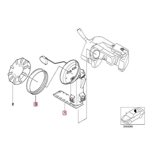 URO製 BMW Z3/E36 1.9 2.0 燃料ポンプ/フューエルポンプ ASSY シールリング付き 16146756323 16141183687 16141182786 16111179637 | BMW | 01