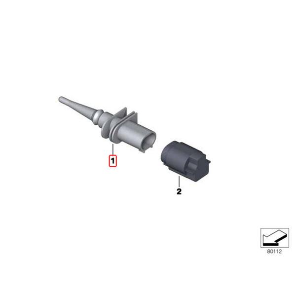 送料200円 BMW E46 E90 E91 E92 E93 F30 F80 F31 G20 G21 外気温度センサー/エアテンプセンサー リペア用配線付き 65816936953 65816905133 | BMW | 01