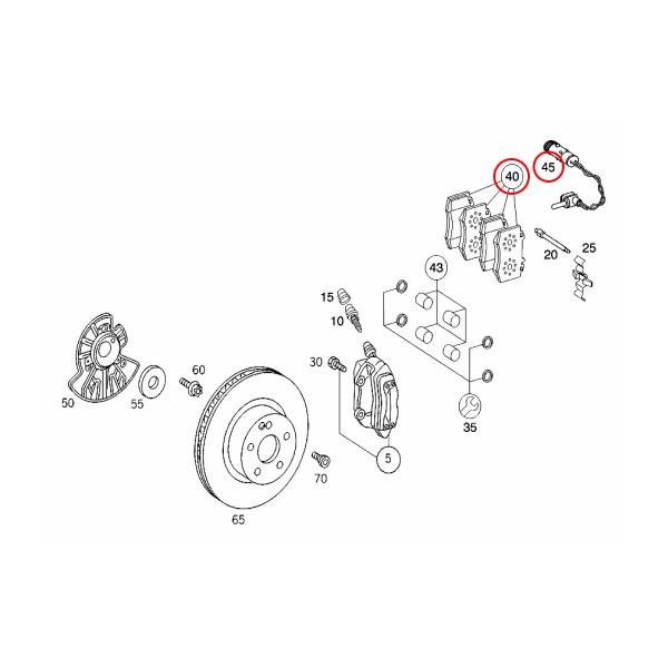 BOSCH製 QuietCast ベンツ W219 フロント プレミアムブレーキパッド パッドセンサー2本付き set137 0044200420 2205400617 CLS350 CLS500 | BOSCH（DIY、工具） | 01