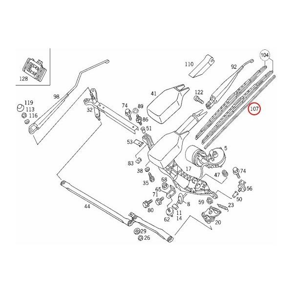BOSCH製 ベンツ C140 CLクラス ワイパーゴム 左右 2本セット 1408240327 1408240127 set202 CL500 CL600 | BOSCH（DIY、工具） | 01