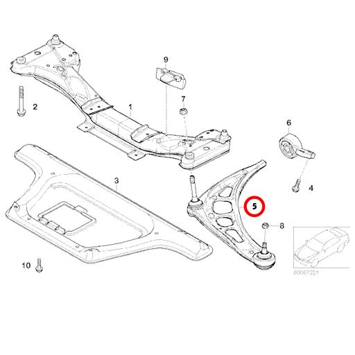 MEYLE製 BMW Z4 E85 E86 2.2i 2.5i 3.0i 3.0si フロント ロアアーム コントロールアーム 左右セット 31126777851 31126777852 | BMW | 01