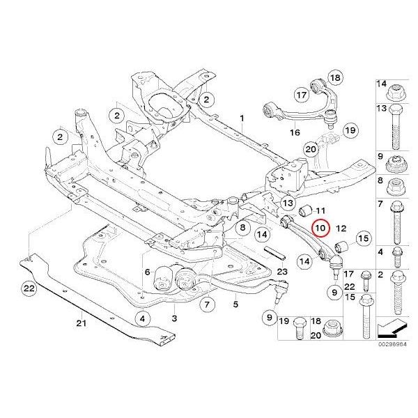 BMW X5/E70 xDrive35d xDrive35i xDrive50i フロント ロアアーム/コントロールアーム 左右セット 31126771893 31126771894 | BMW | 01