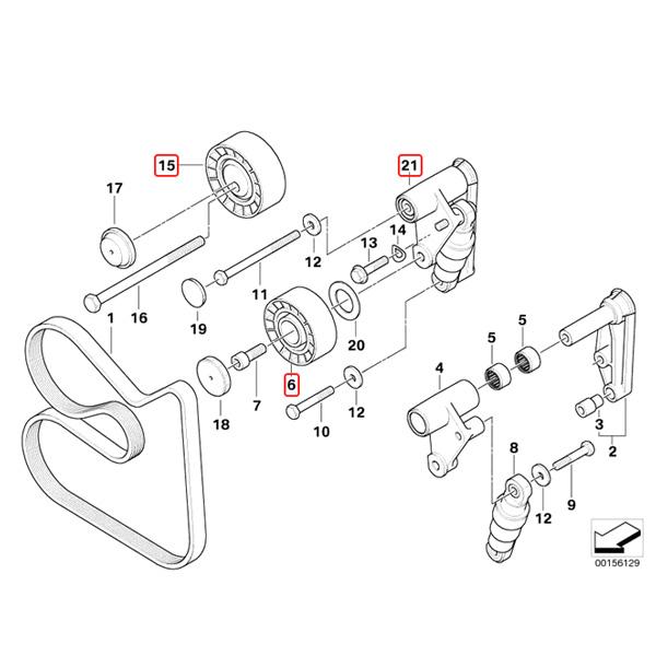 BMW X5(E53) Z3(E36) Z4(E85 E86) 2.0 2.2i 2.5i 2.8 3.0i Mクーペ Mロードスター 油圧式 テンショナーセット 11287838797 11281748131 | BMW | 01
