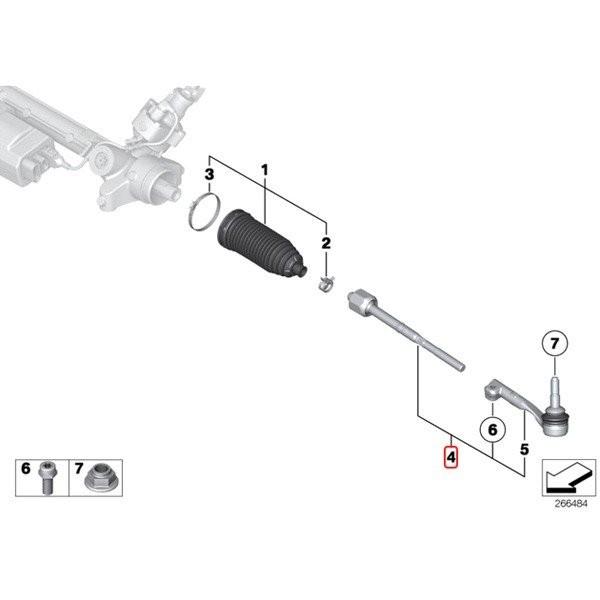 LEMFORDER製 BMW Xシリーズ X1/E84 ステアリングタイロッド ASSY 左右セット 32106765235 32106765236 sDrive18i sDrive20i | BMW | 01