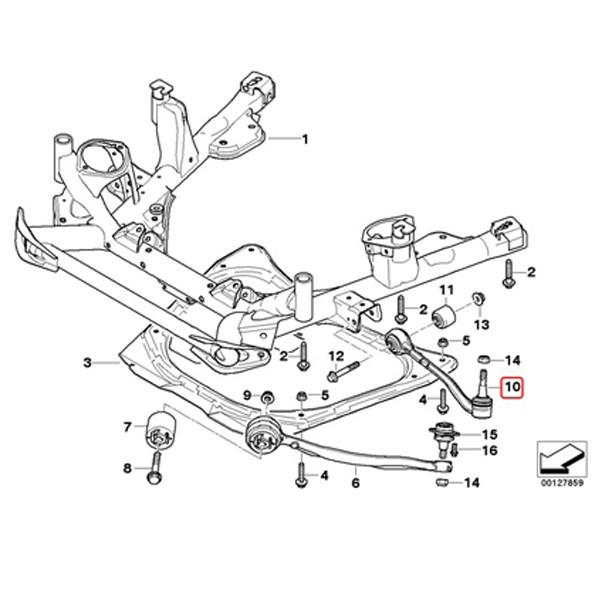 BMW BMW X5/E53 3.0i フロント ロアアーム 左右セット 31126760275