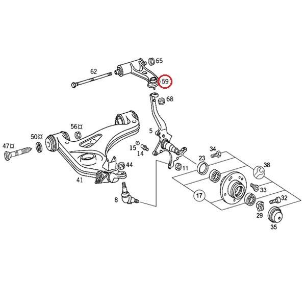 ベンツ R170 フロント アッパーアーム/コントロールアーム 左右セット 2023304807 2023304907 SLK230KOMPRESSOR SLK320 SLK32AMG |  | 01