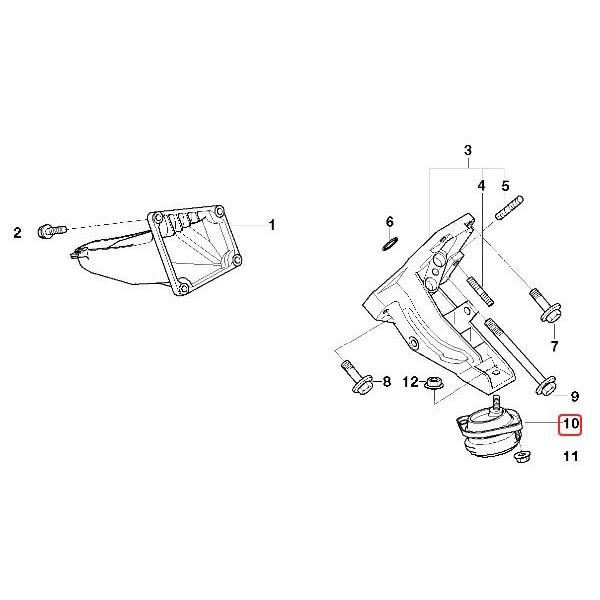 URO製 BMW E38 750iL L7 エンジンマウントブッシュ 左右 22111092823 221111092895 22111141791 22111092824 221111092896 22111141792 | BMW | 01