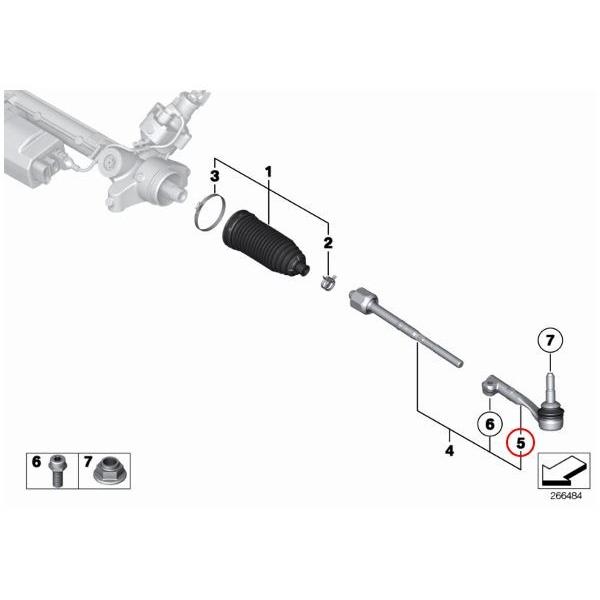 [6ヶ月保証]HAMBURG-TECHNIC製 BMW E87 E88 E82 ステアリングタイロッドエンド 左右 32106767781 32106767782 116i 118i 120i 130i | BMW | 01