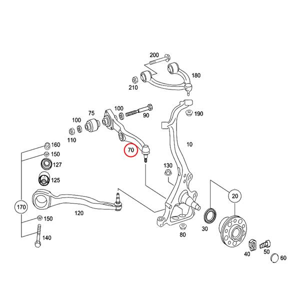 URO製 ベンツ W221 S600 S63AMG フロント ロアアーム/コントロールアーム 左右セット 2213308107 2213306707 2213308207 2213306807 | Mercedes-Benz | 01
