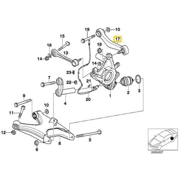 Febi製 BMW 7シリーズ E38 735i リア アッパーアーム/コントロールアーム 左右 33326770059 33321090905 33326770060 33321090906 | BMW | 01