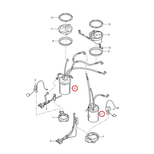 ポルシェ カイエン 955 957 燃料ポンプ/フューエルポンプ 左右セット 95562093101 95562093100 95562093201 | PORSCHE | 01